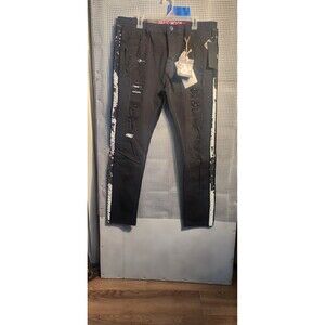 Smugglers Moon Jeans distressed sequin Y2K black skinny 2000s NWT
